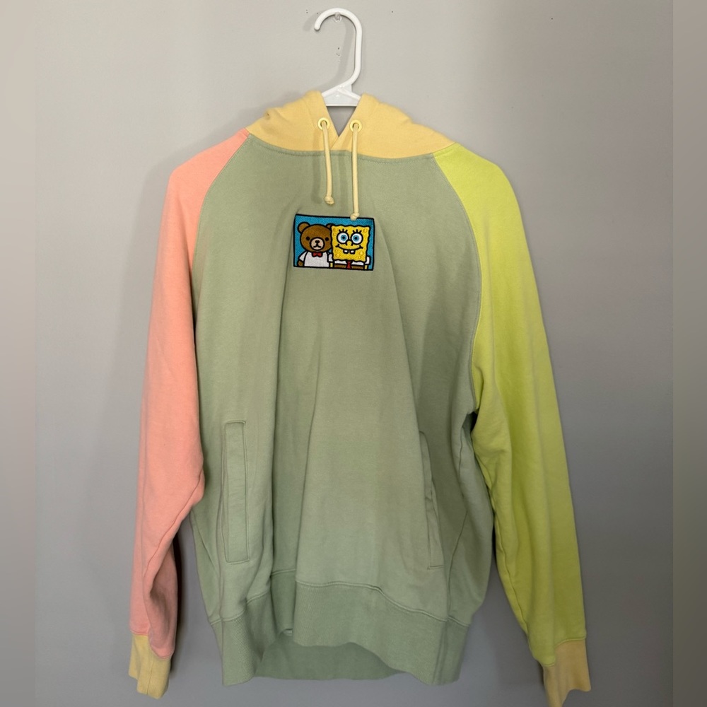 Men’s Limited Addition Teddy Fresh Sponge Bob Color Block Sweatshirt